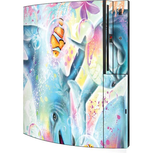 Pastel Dolphins by Sheena Pike Playstation 3 & PS3 Skin